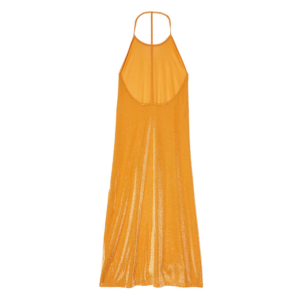 Vestido de playa con espalda abierta - naranja naranja.