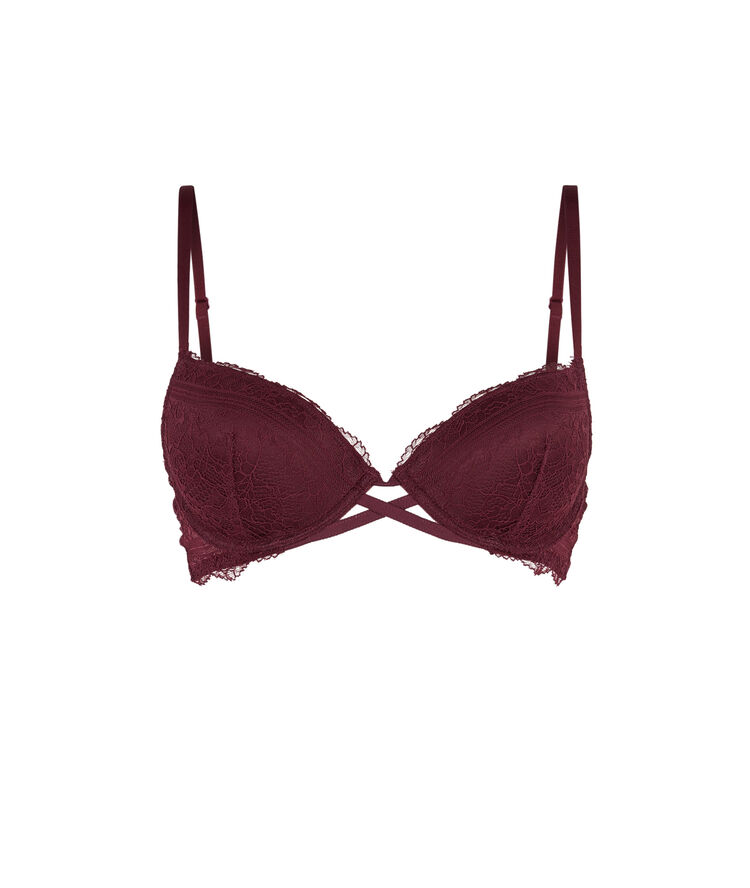 Sujetador push-up burdeos everydayiz rojo.