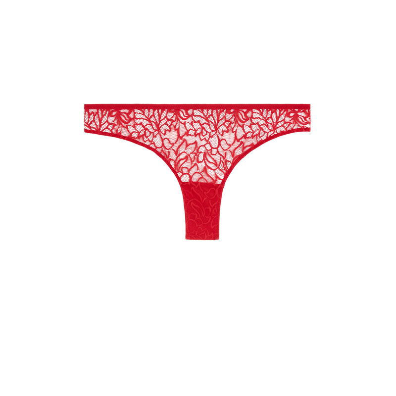 Braguita brasileña de encaje - rojo Braguita brasileña de encaje - rojo;