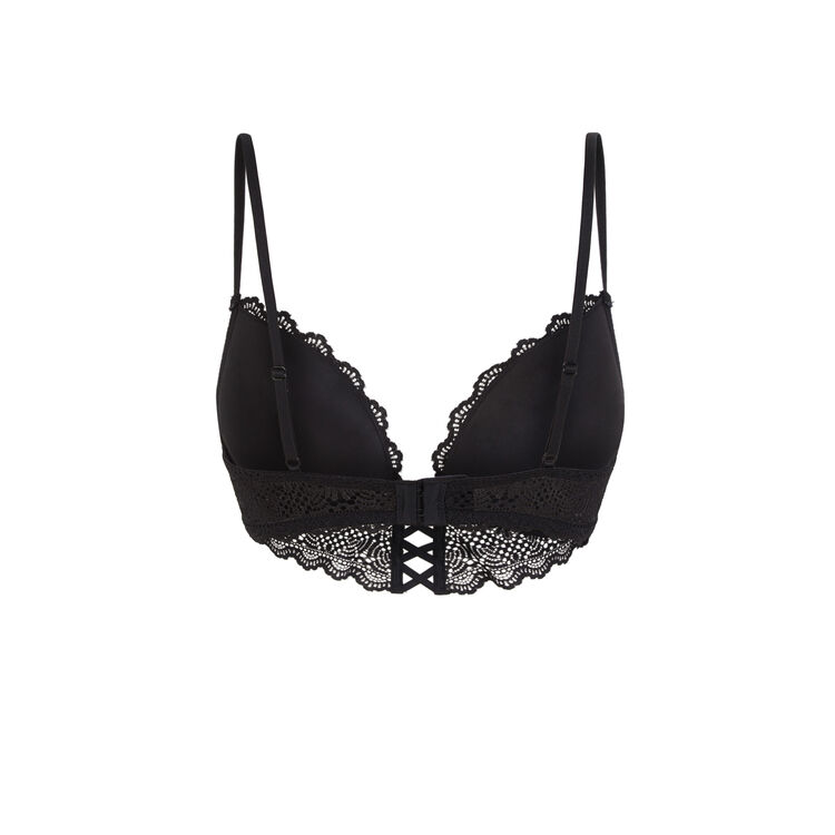 Sujetador corpiño push-up negro mahaliz black.