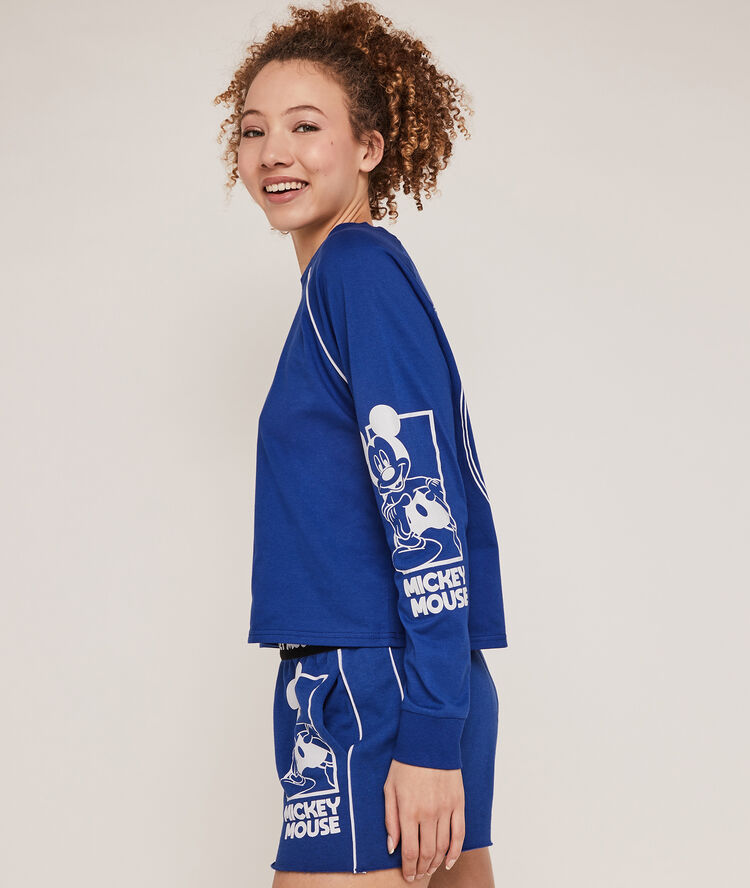 Top con estampado de mickey - azul azul.