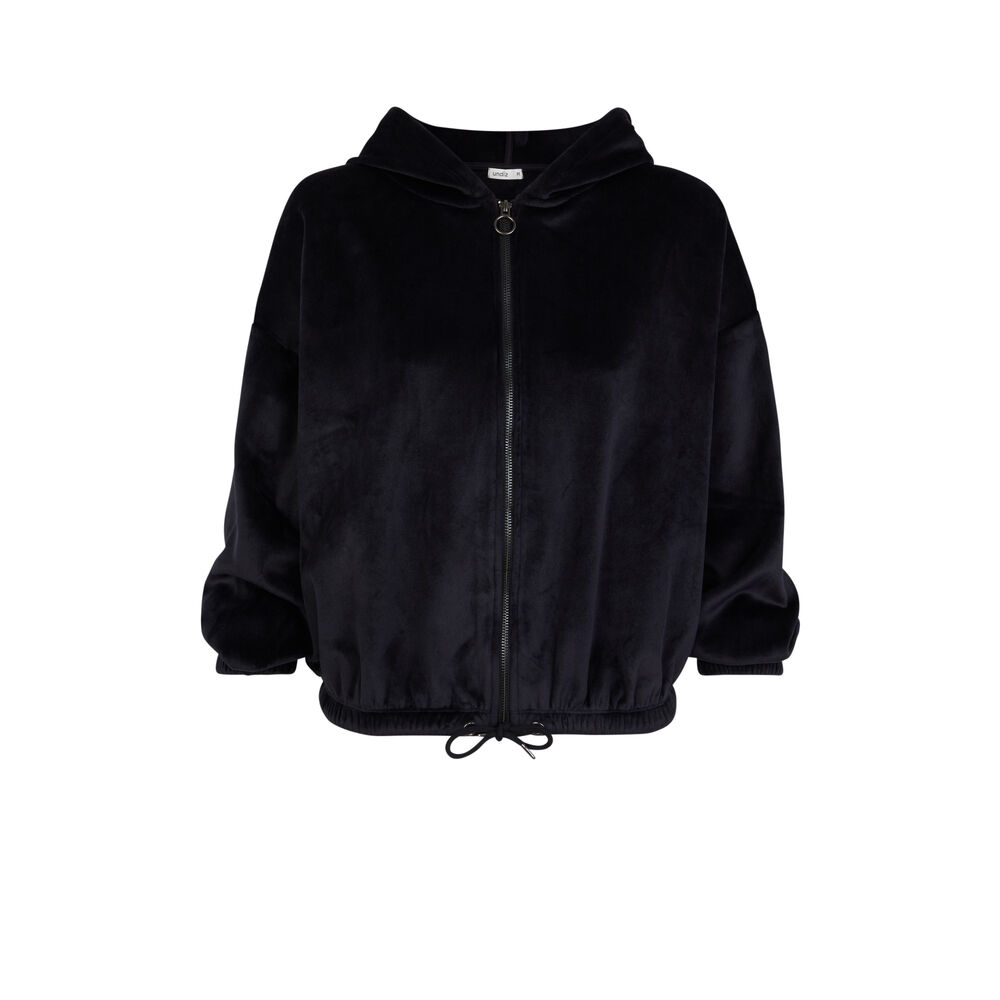 Sudadera con capucha - negra negro.