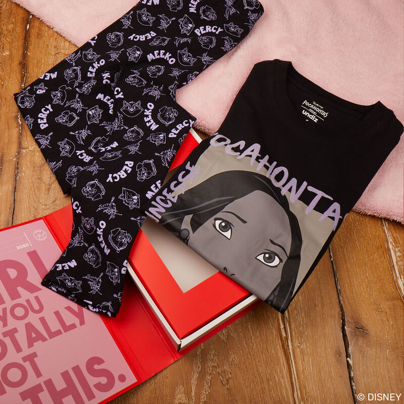 juego de pijama de manga corta Pocahontas - negro juego de pijama de manga corta Pocahontas - negro;