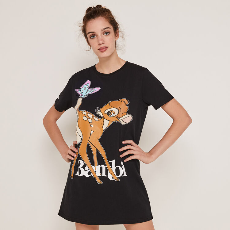 Túnica de manga corta con estampado de Bambi Bibichiz Túnica de manga corta con estampado de Bambi Bibichiz;