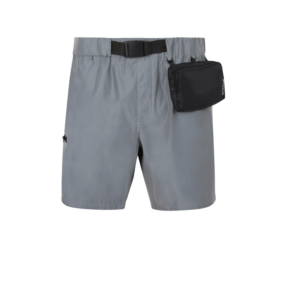 Shorts de baño reflectantes - gris gris.