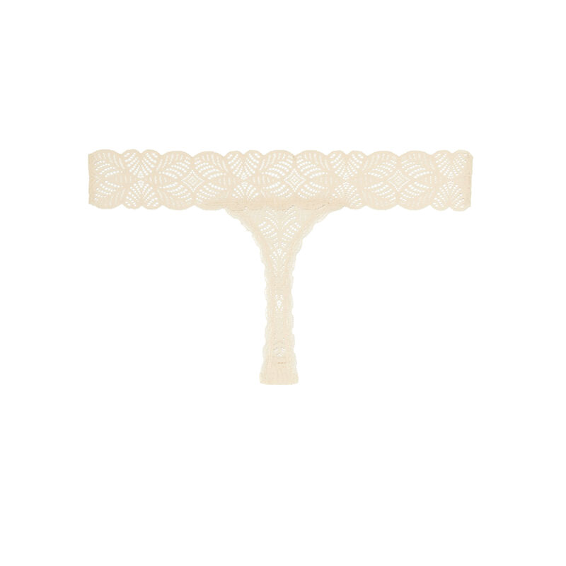 string tout en dentelle - écru string tout en dentelle - écru;