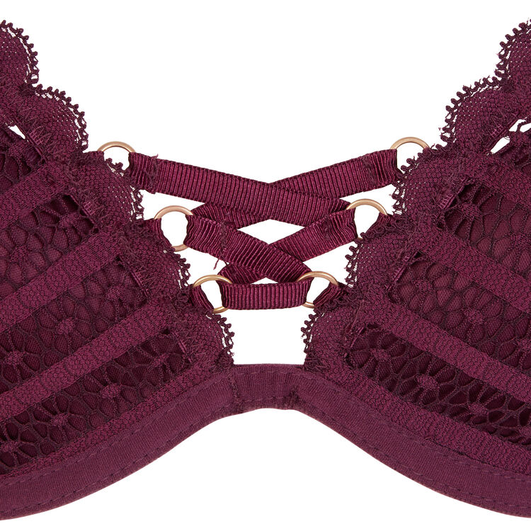 Sujetador push-up burdeos modiz red.