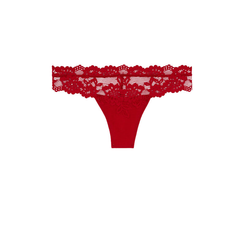 Braguita brasileña de encaje - rojo Braguita brasileña de encaje - rojo;