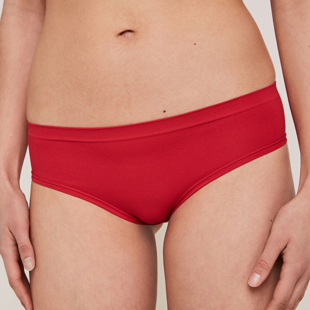 Braguita culotte con mensaje badloviz rojo.
