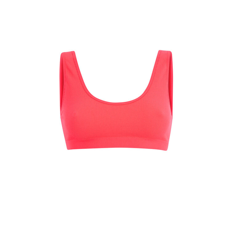 Sujetador coral fluo monochromiz rosa.