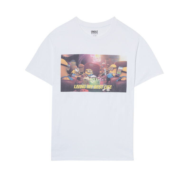 Camiseta con estampado Los Minions - blanca Camiseta con estampado Los Minions - blanca;