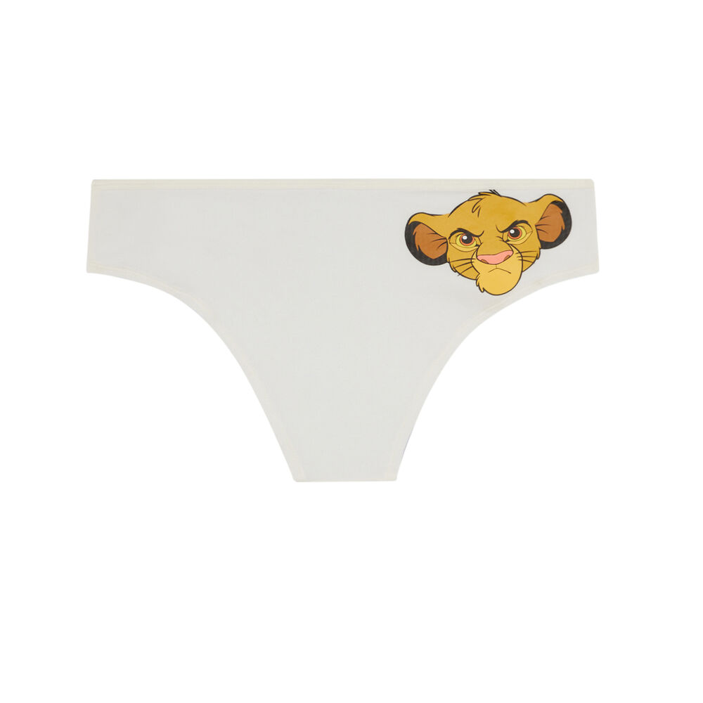 Braguita culotte con estampado simba - beis beis.