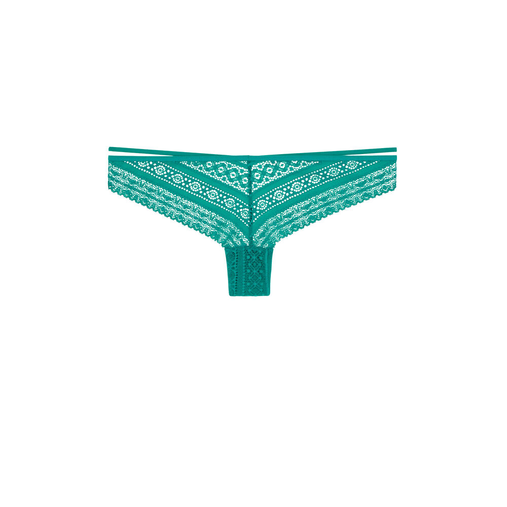 Braguita brasileña de encaje - verde verde.