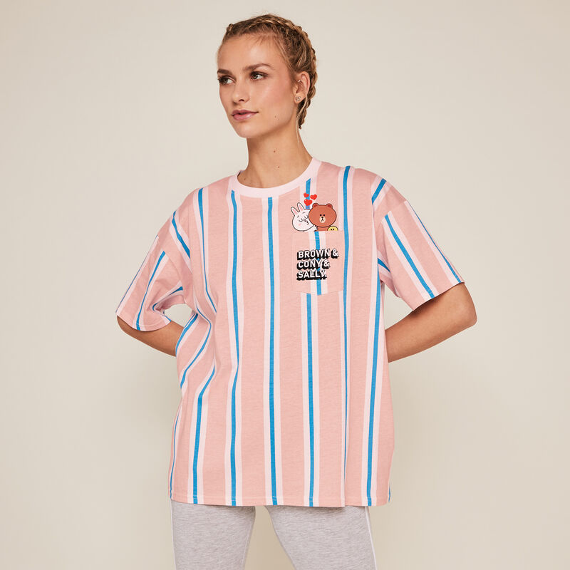 Top de rayas Line Friends - rosa Top de rayas Line Friends - rosa;