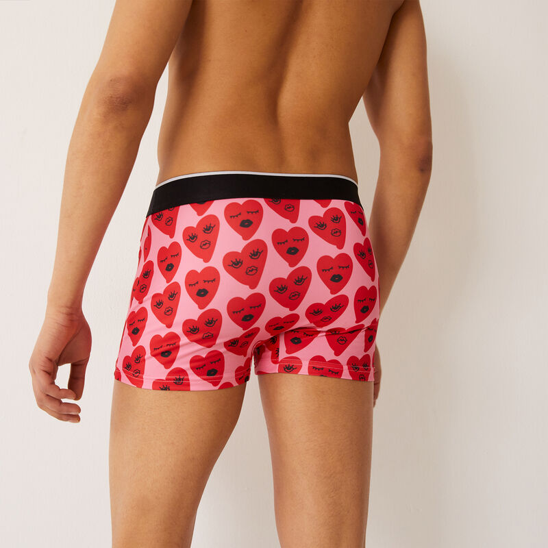 bóxer con estampado de corazones rosa rosa Undiz