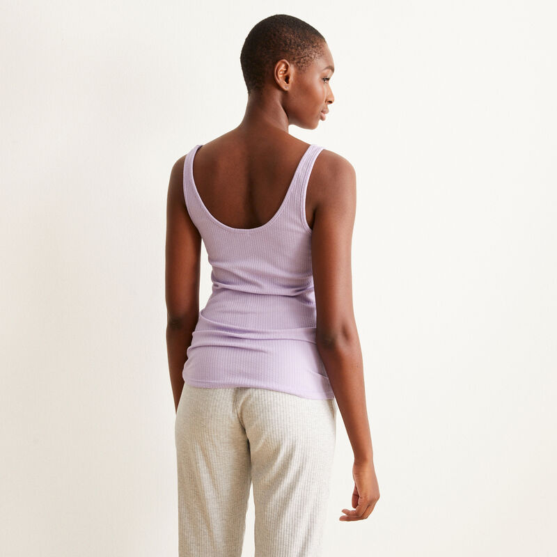 Top sin tirantes de punto liso - morado Top sin tirantes de punto liso - morado;