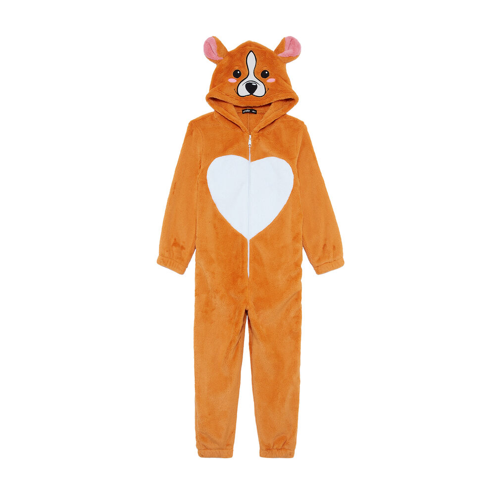 Mono de polar kid corgi - marrón marrón.