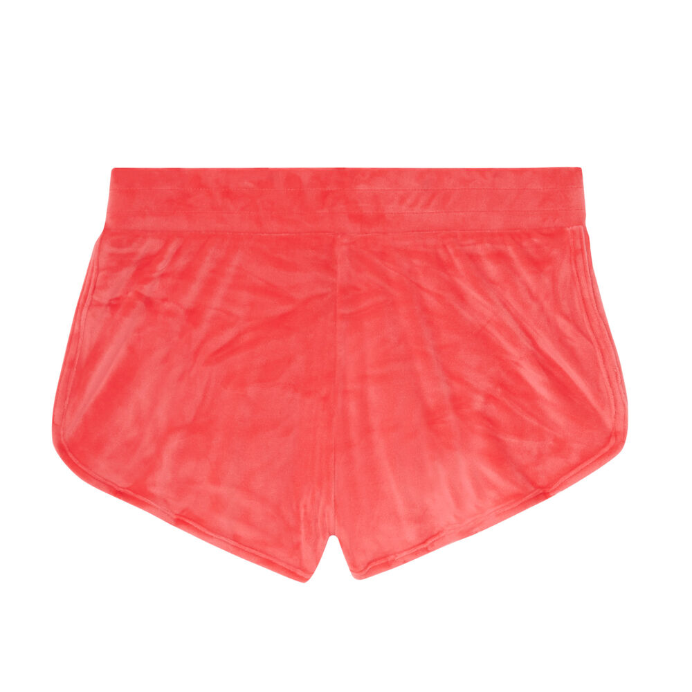 Pantalones cortos de punto con estampado - coral coral.