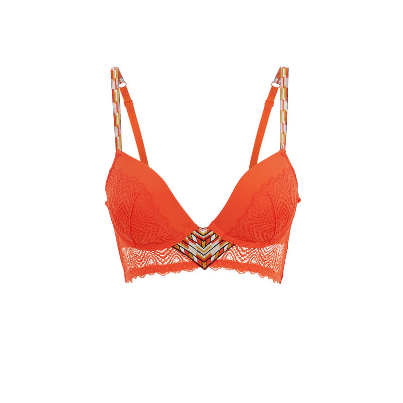 Sujetador corpiño push-up naranja matchiz Sujetador corpiño push-up naranja matchiz;
