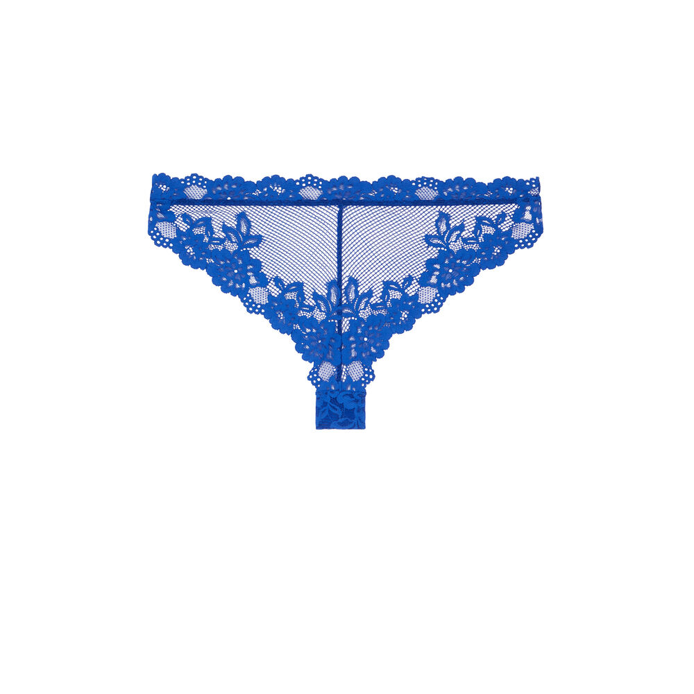 Braguita brasileña de encaje - azul real azul.