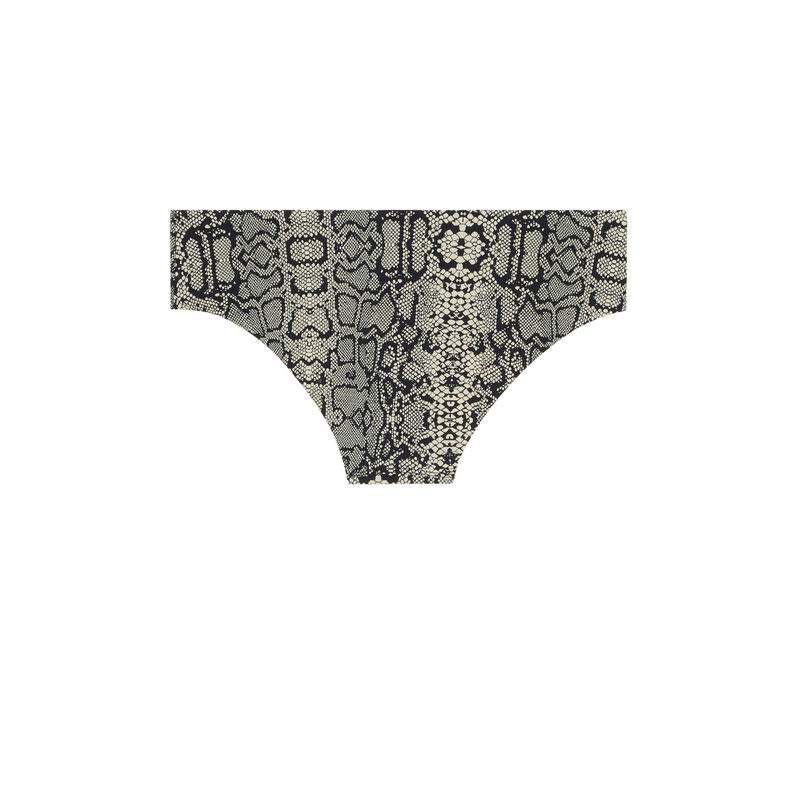 Braguita con estampado de serpiente - negra Braguita con estampado de serpiente - negra;