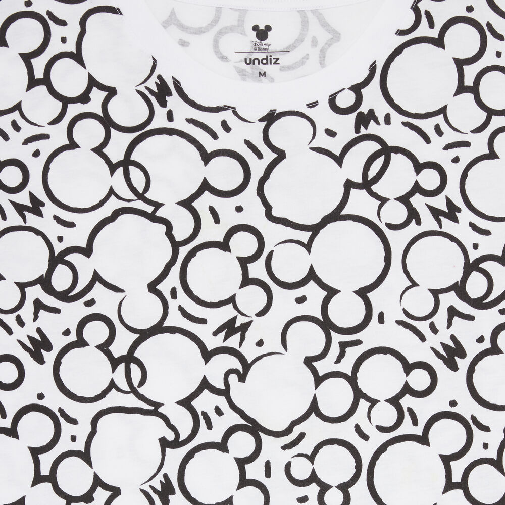 Camiseta con motivo de mickey - blanca blanco.