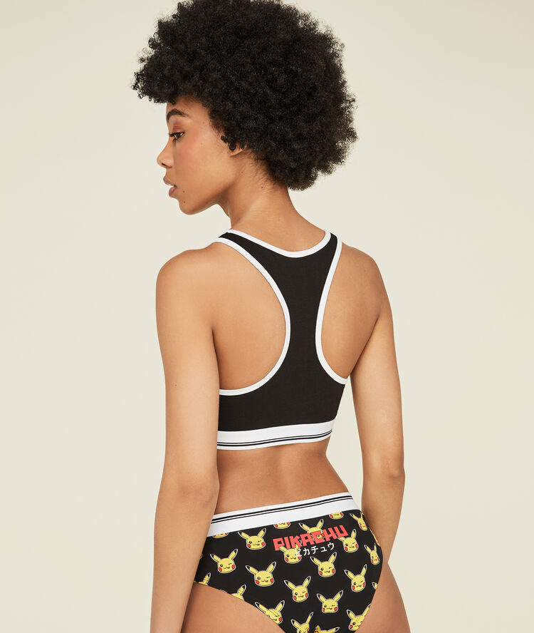 Sujetador deportivo negro lovepikachiz black.