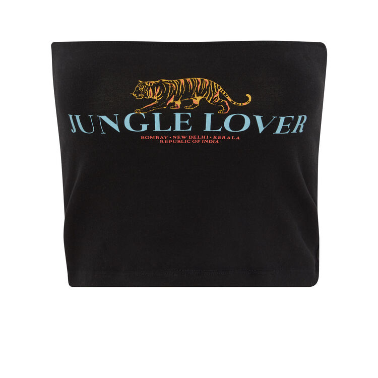 Top bandeau negro croversiz Top bandeau negro croversiz;