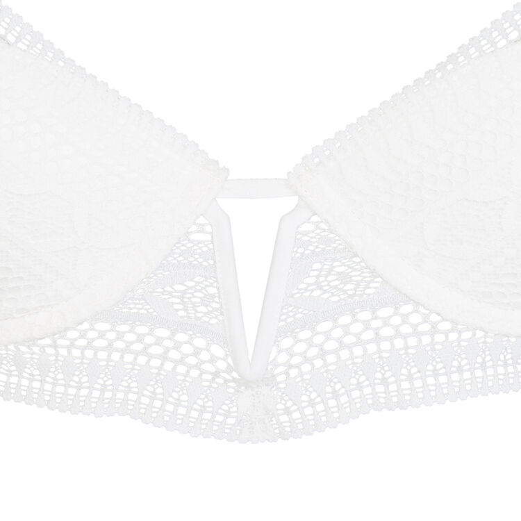 Sujetador corpiño push-up blanco elenoriz white.