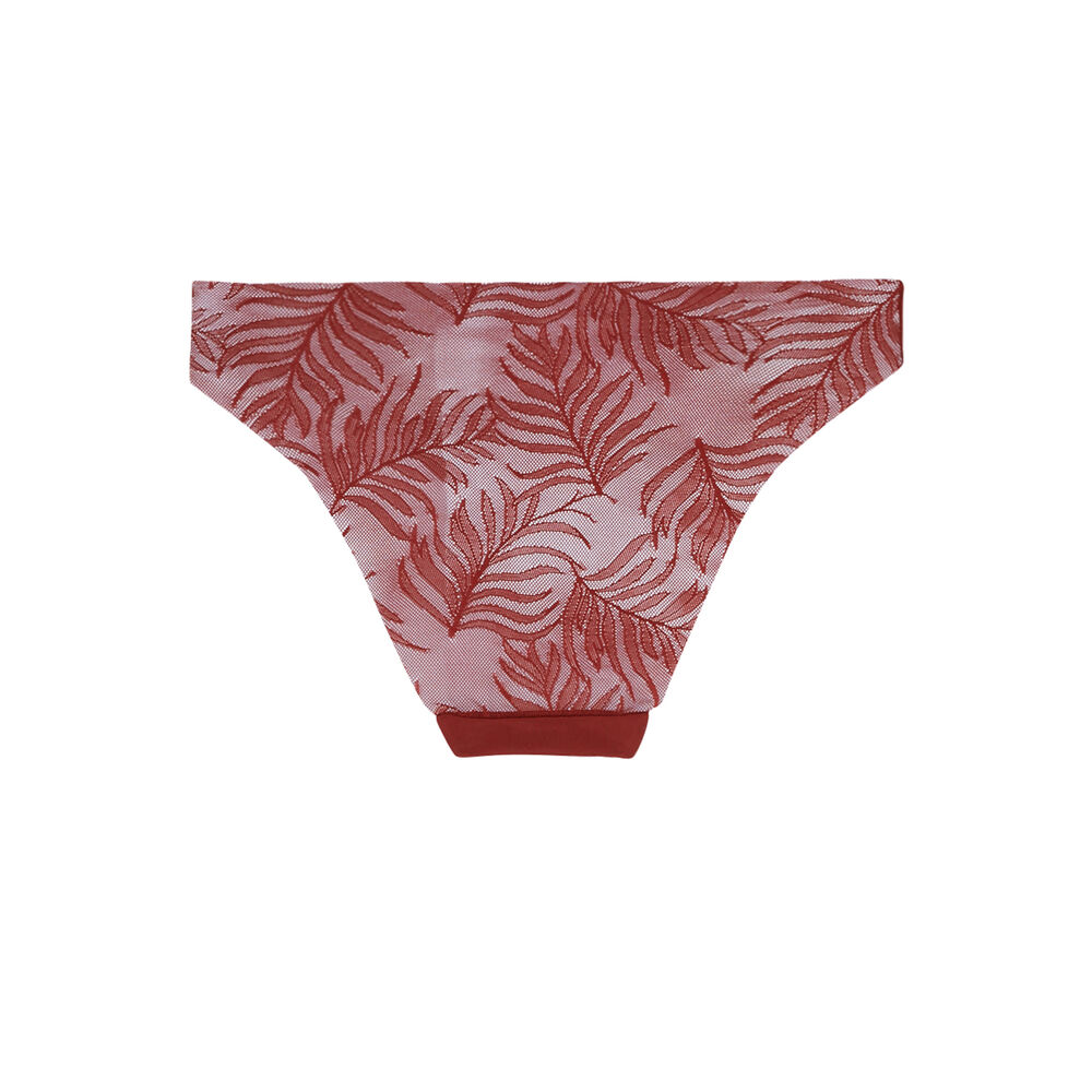 Braguita de microfibra lisa - coral rojo.
