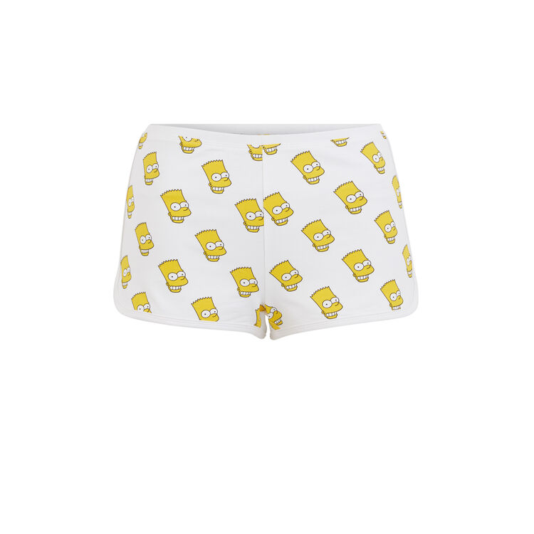 Short estampado bartiz blanco.