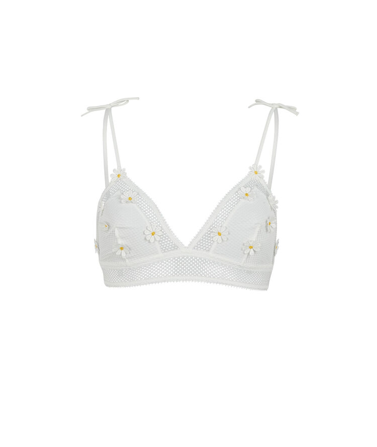 Sujetador triángulo sin aros - blanco blanco.