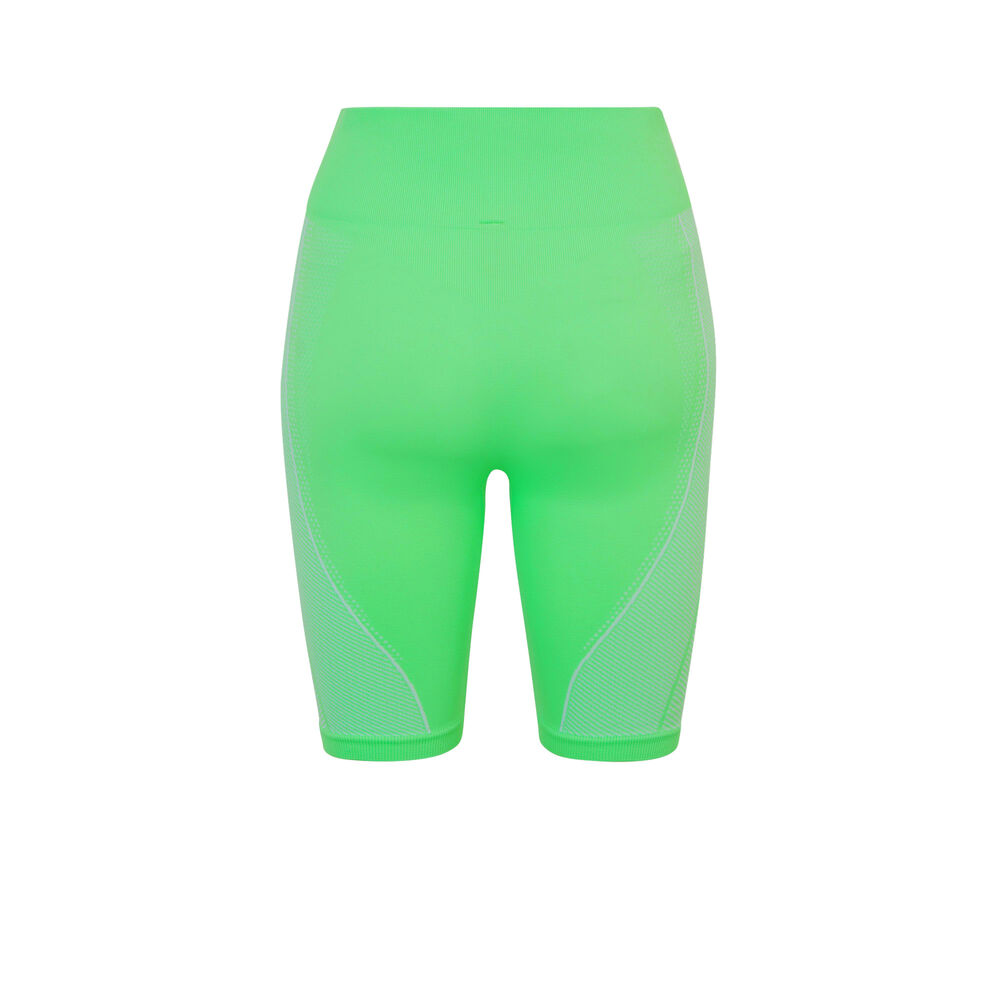 Bermuda ciclista con motivos y mensaje los angeles - verde verde.