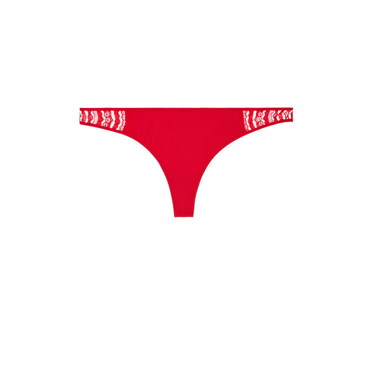 Braguita brasileña micro/encaje pushwaviz rojo.