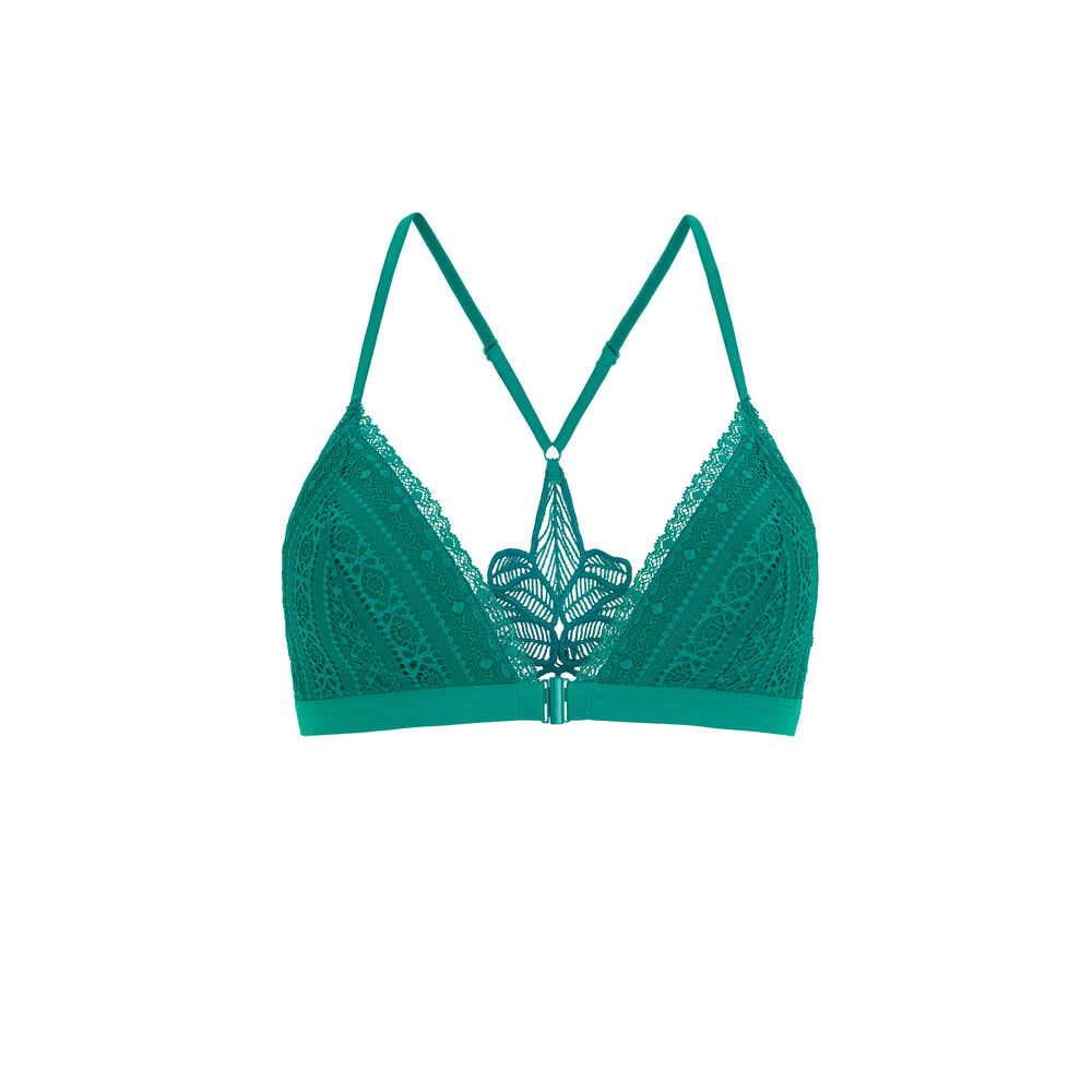 Sujetador triángulo con copa - verde verde.