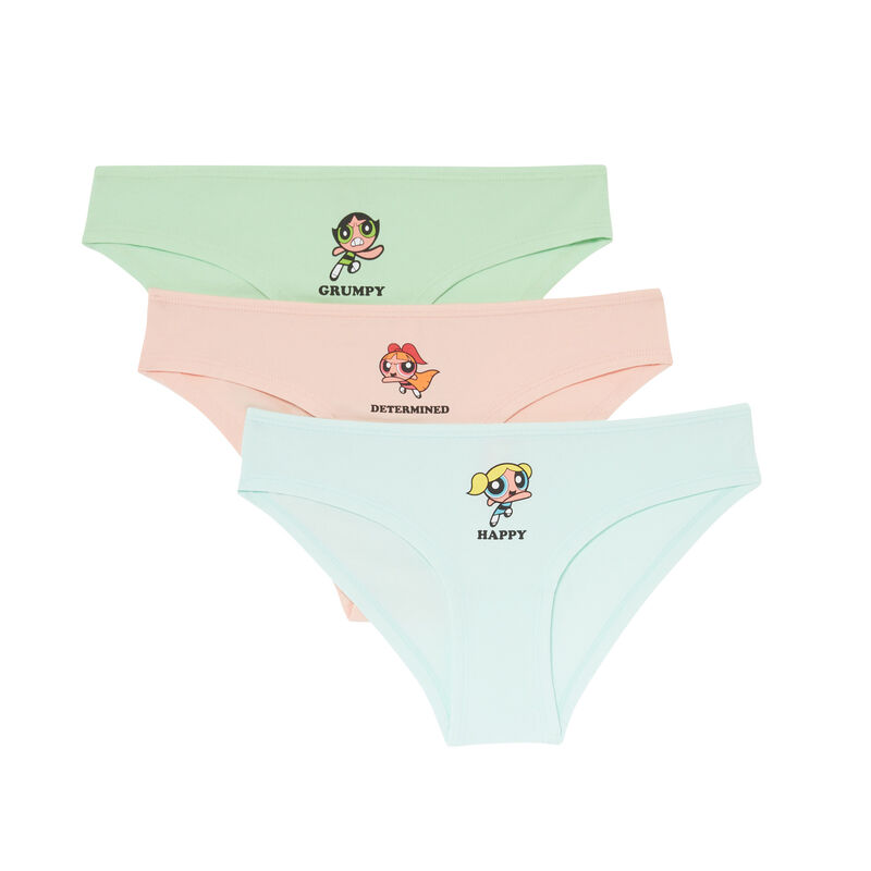 Juego de 3 braguitas estilo concha - rosa Juego de 3 braguitas estilo concha - rosa;