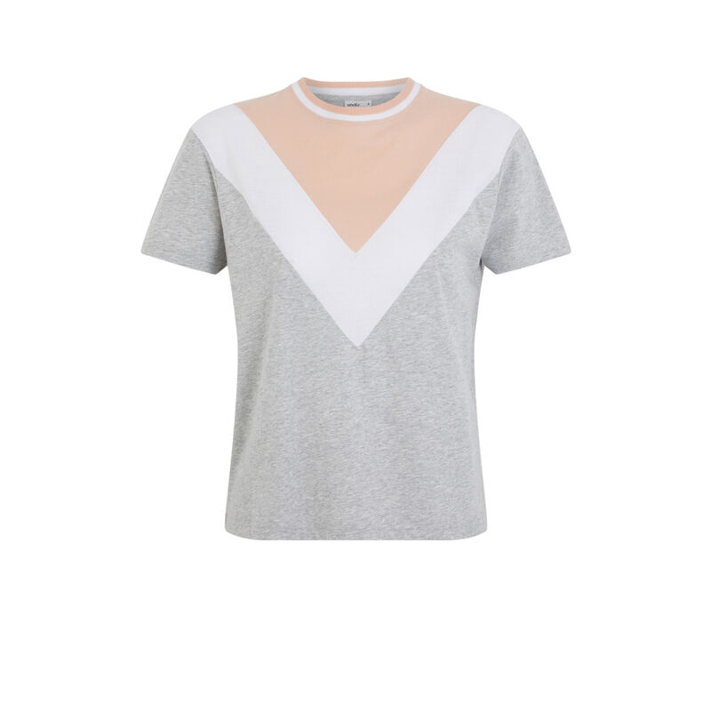 Camiseta geométrica Colblockiz Camiseta geométrica Colblockiz;