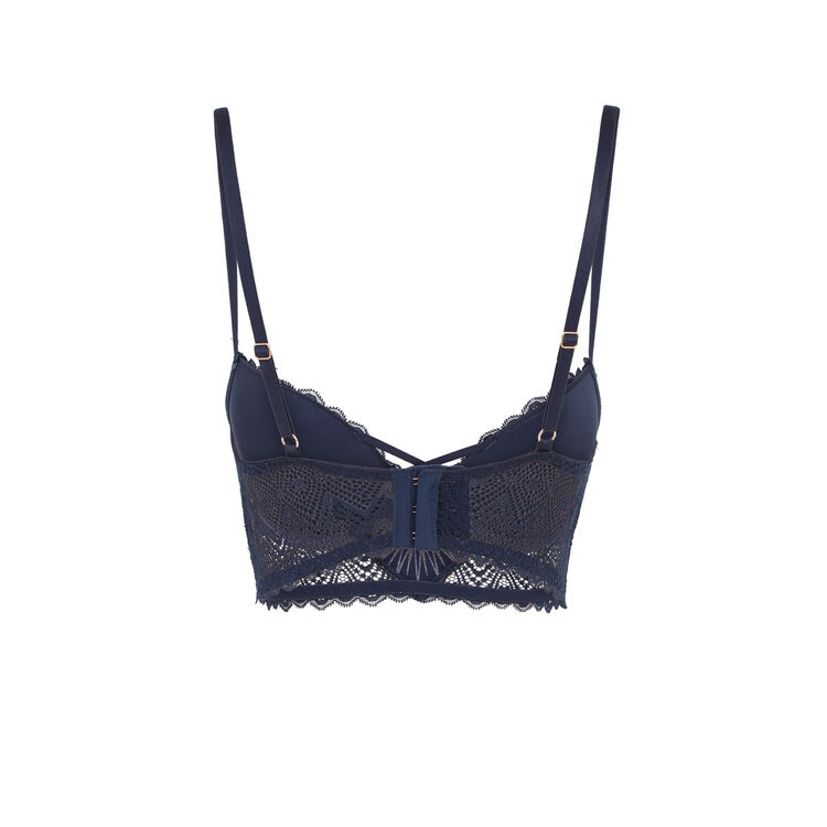 Sujetador corpiño push-up azul noche horoscopiz blue.