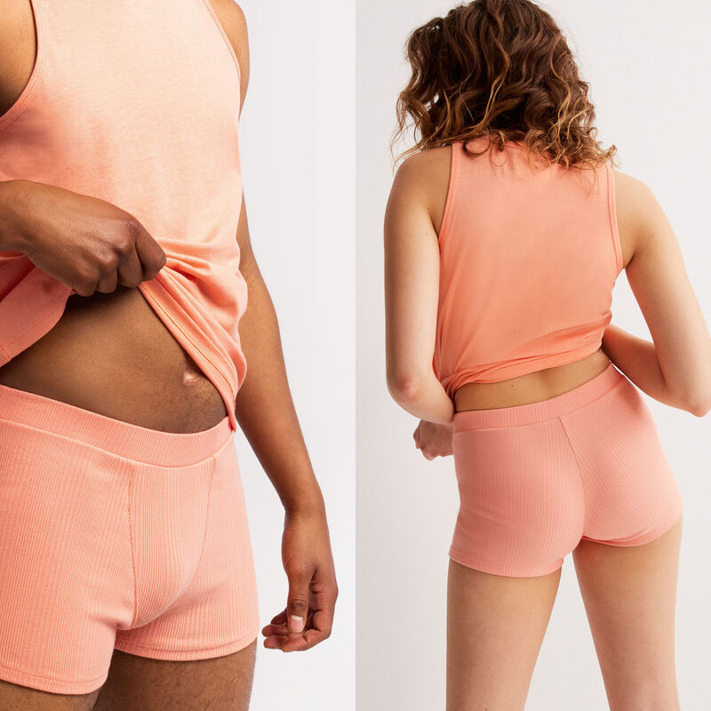 Short unisex de punto liso - melocotón Short unisex de punto liso - melocotón;