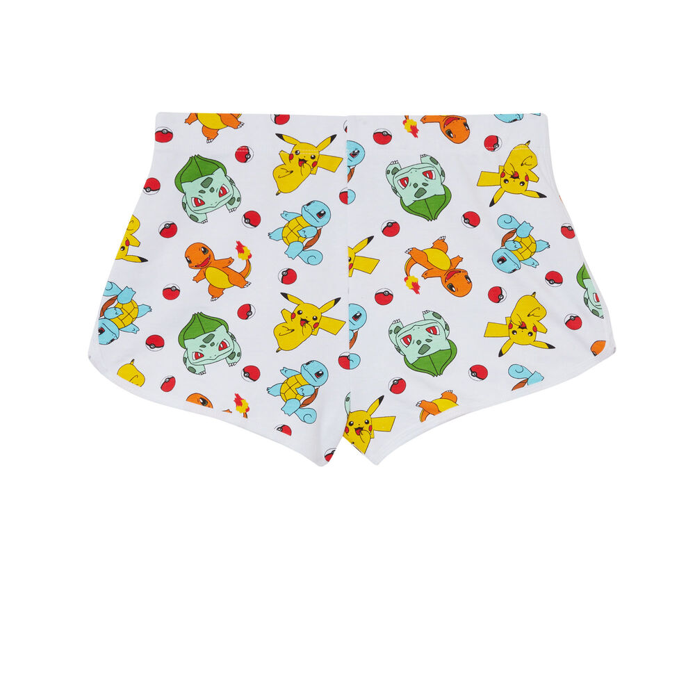 Shorts con motivos de pokémon - blanco blanco.