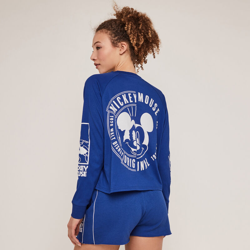 Short con estampado de Mickey - azul Short con estampado de Mickey - azul ;