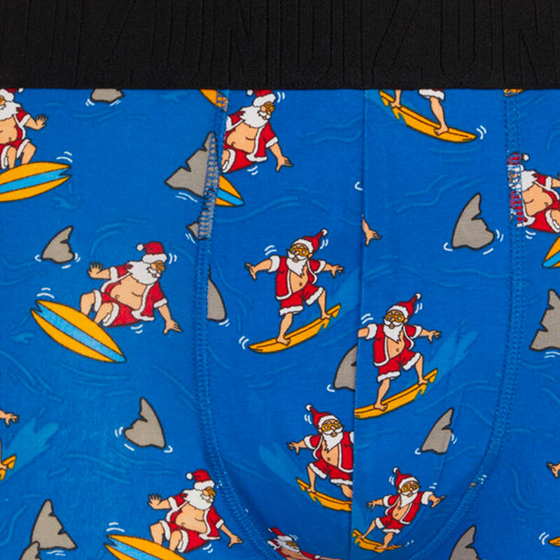 Bóxer de algodón con estampado santasurfiz Bóxer de algodón con estampado santasurfiz;