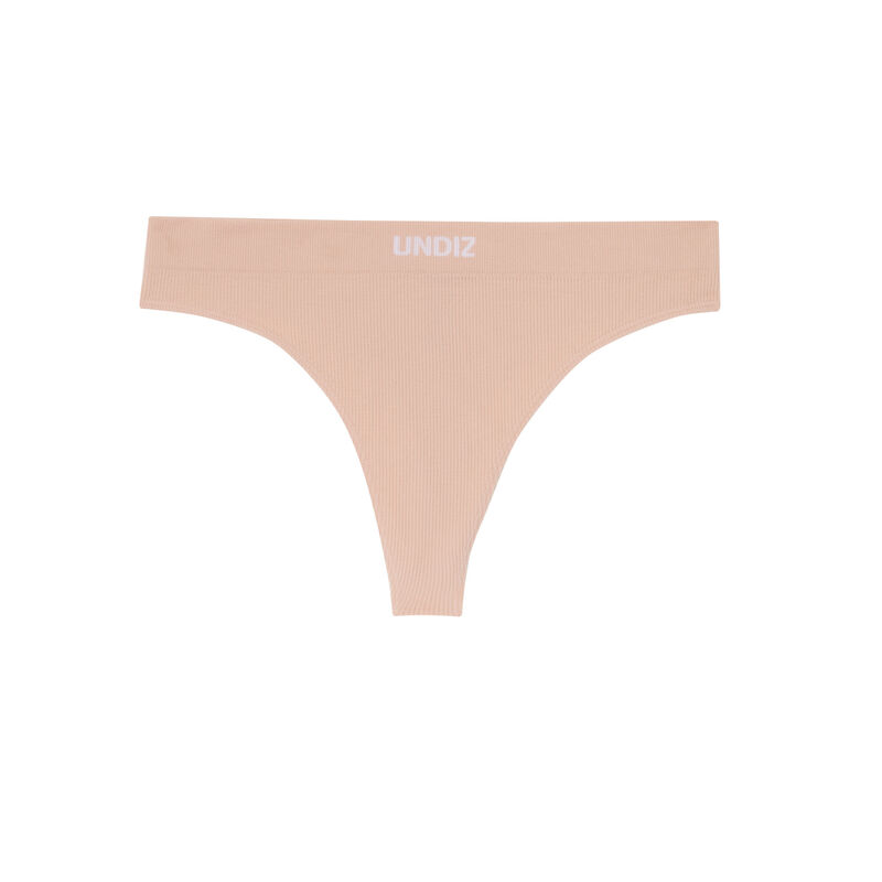 braguita tanga sin costuras de talle alto - rosa pálido braguita tanga sin costuras de talle alto - rosa pálido;