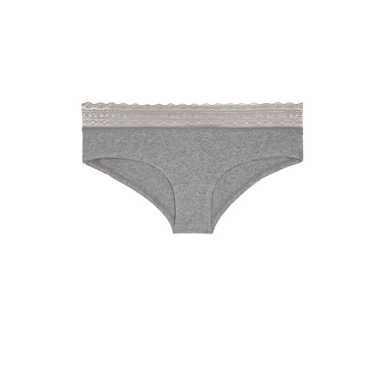 Braguita culotte de algodón lisa waistiz Braguita culotte de algodón lisa waistiz;