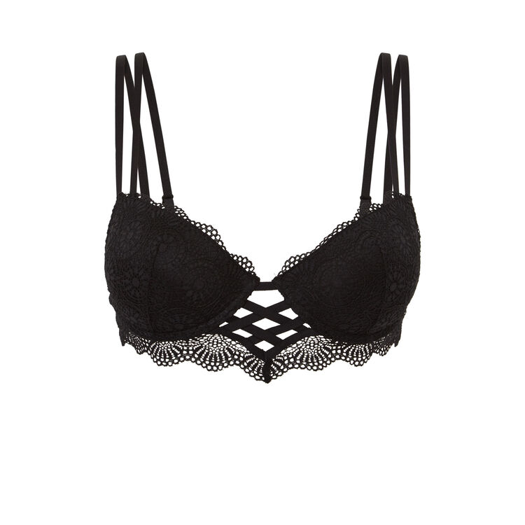 Sujetador bustier push-up negro totoiz Sujetador bustier push-up negro totoiz;