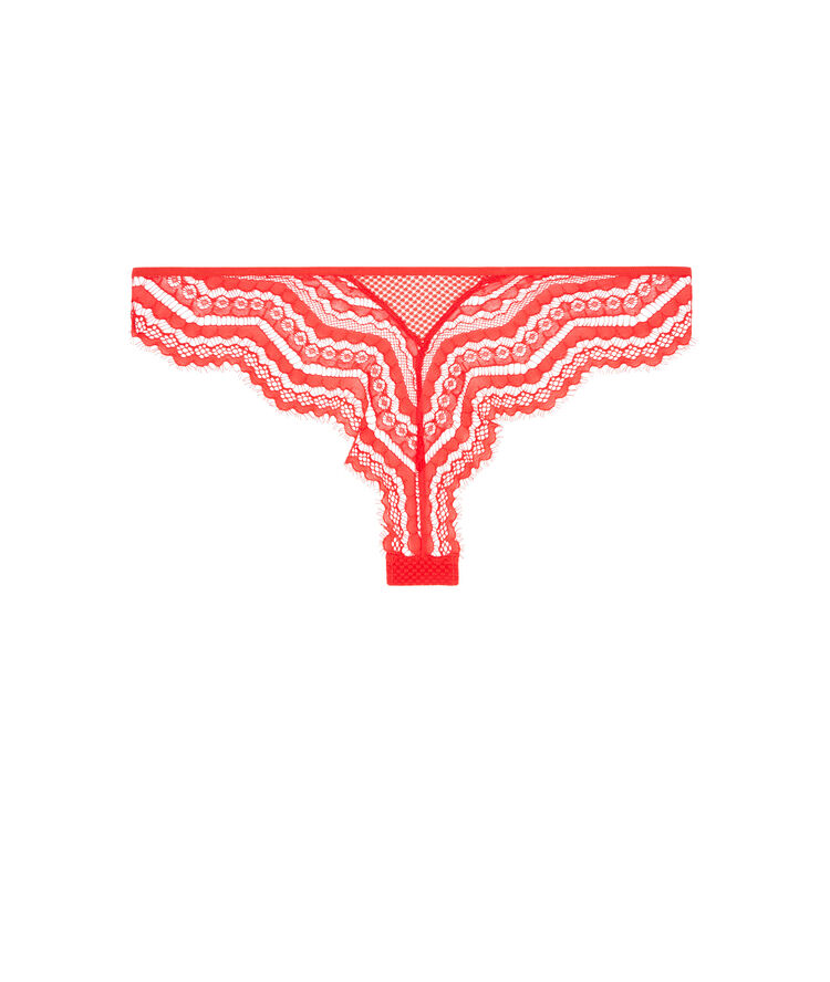 Braguita brasileña de tul behappiz rojo.
