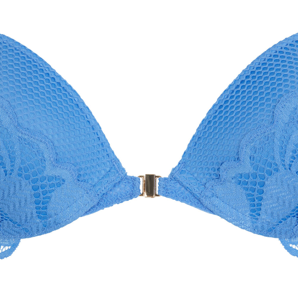 Sujetador push-up de encaje - azul cielo azul cielo.