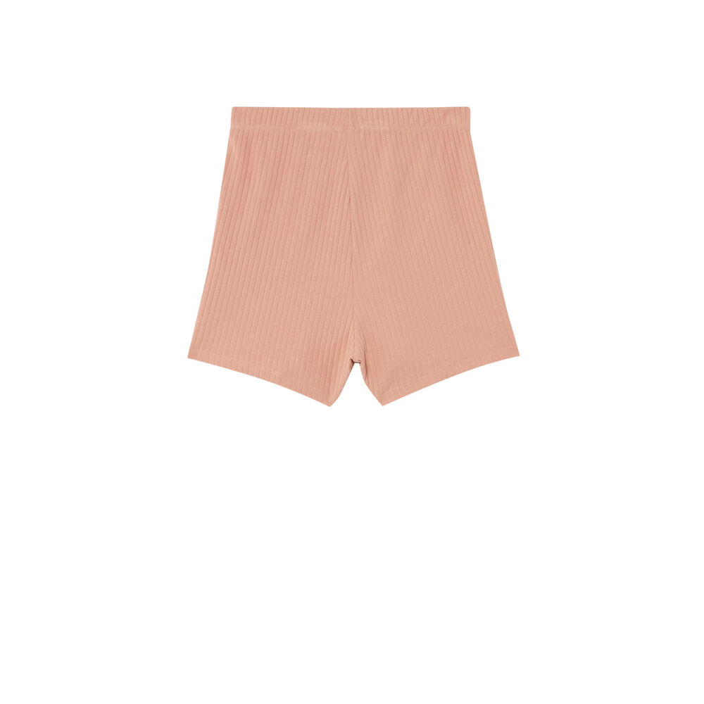 Malla ciclista larga - rosa nude rosa.