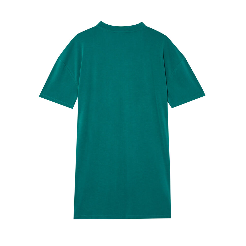 Túnica recta con cuello en v - verde verde.