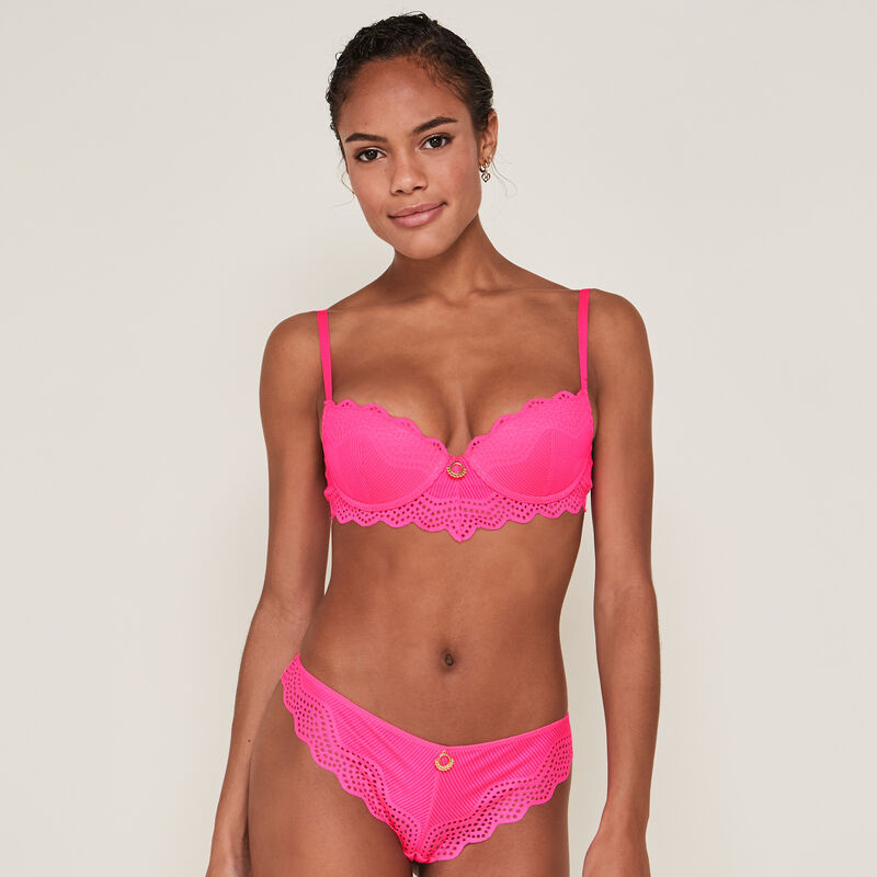 Sujetador corpiño push-up rosa Sujetador corpiño push-up rosa ;